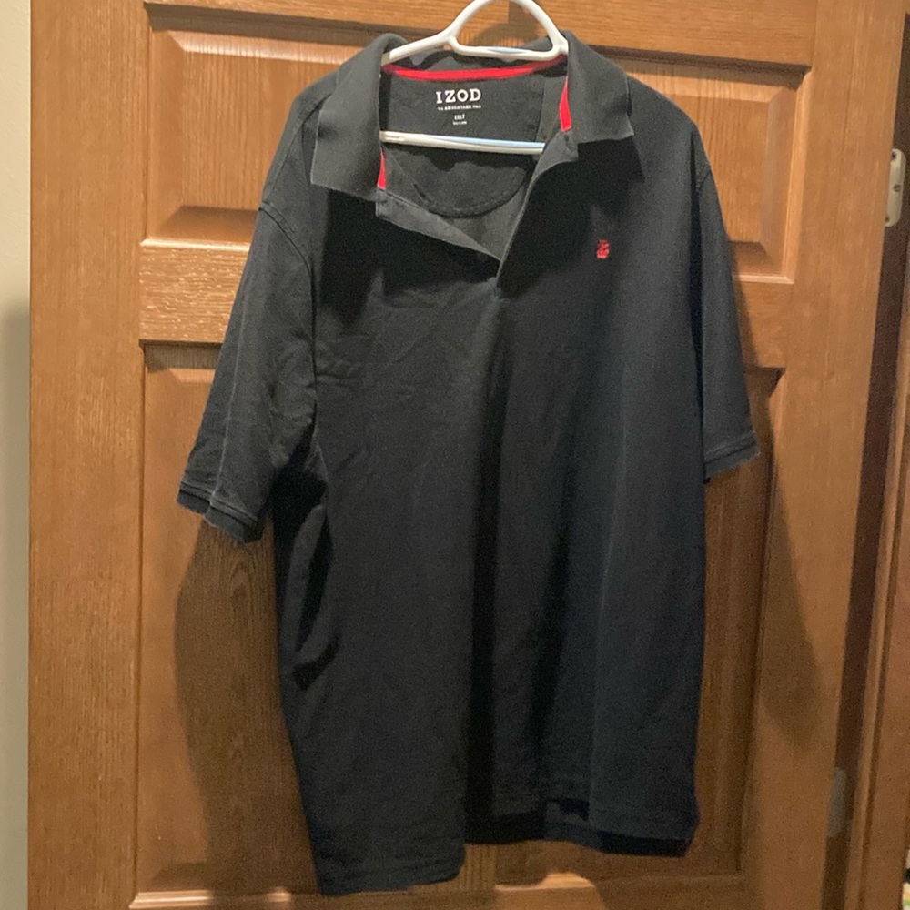 EUC black polo shirt - IZOD - 2XLT